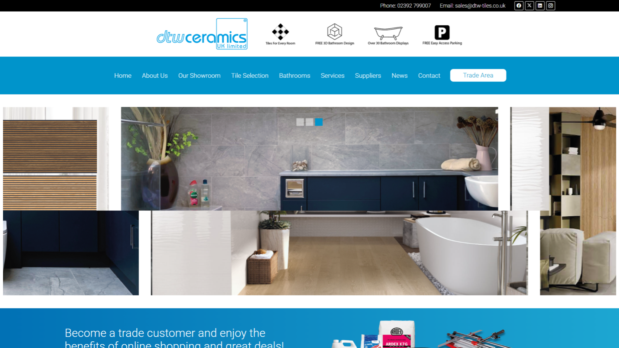 DTW Ceramics - Laptop - Web Design Portsmouth by Interpro