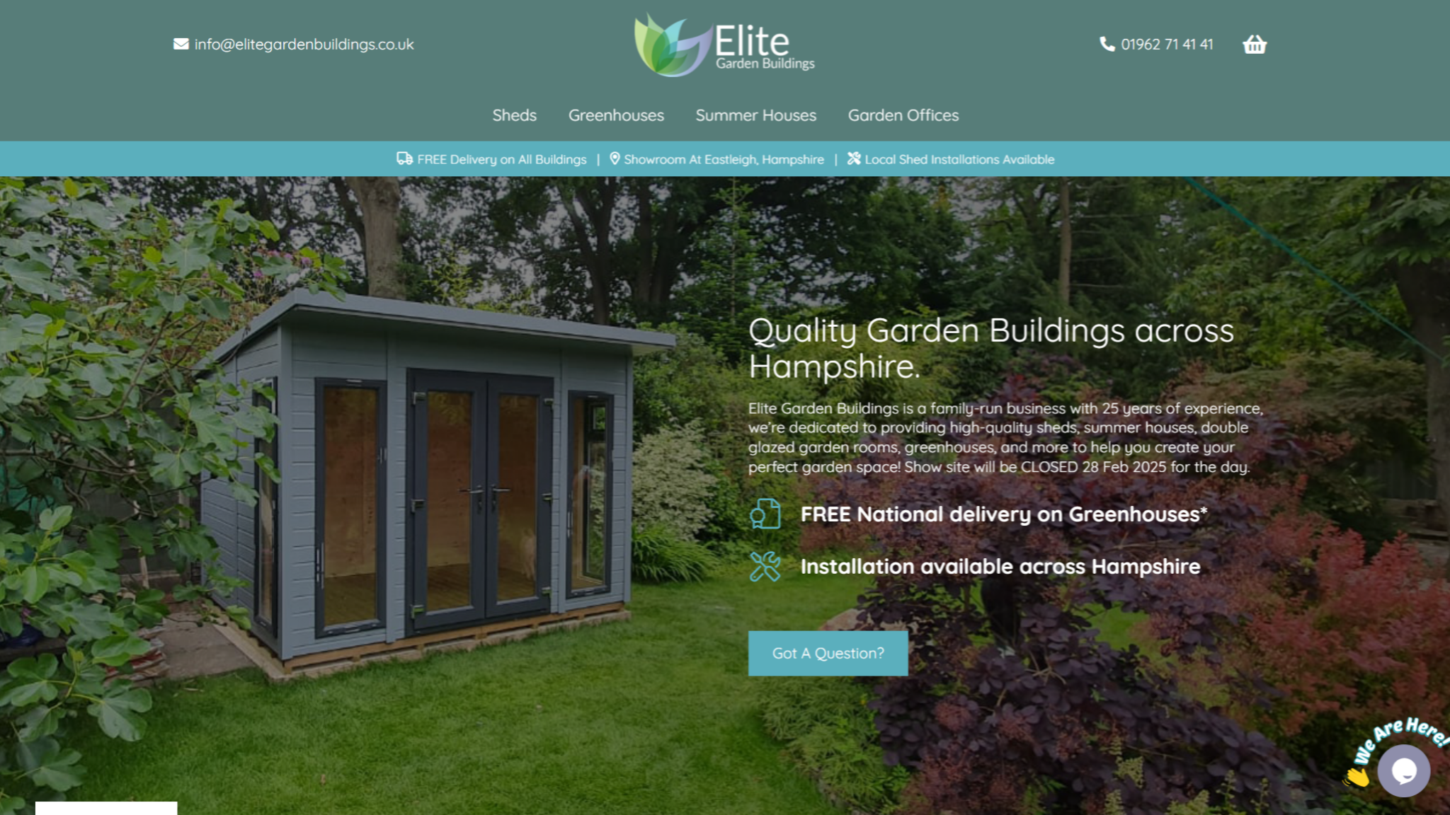 Elite Garden Buildings - Laptop - Web Design Hampshire by Interpro