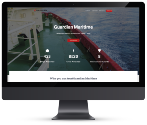 Guardian Maritime Website Design by Interpro Southampton Portsmouth Hampshire