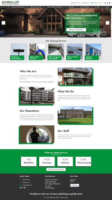 Ian Bull Limited Website Design by Interpro Southampton Portsmouth Hampshire