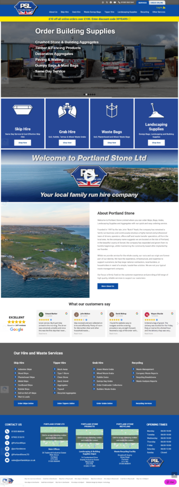 Portland Stone - Full Page - Web Design Portsmouth by Interpro