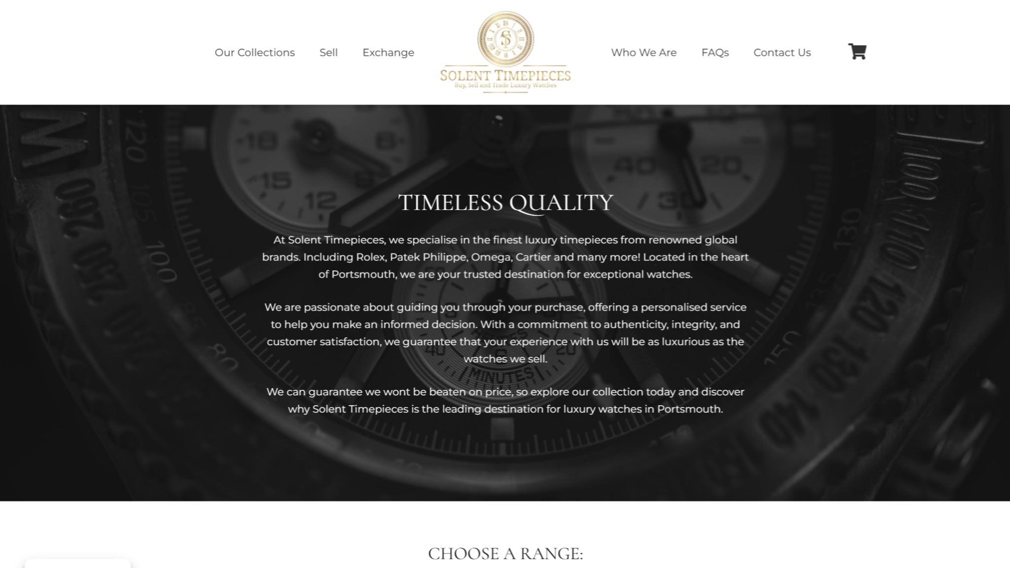 Solent Timepieces - Laptop - Web Design Portsmouth